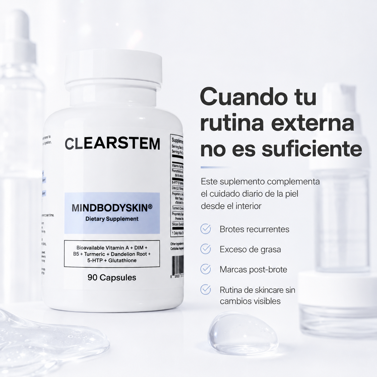 Clearstem Mindbodyskin 90 Caps